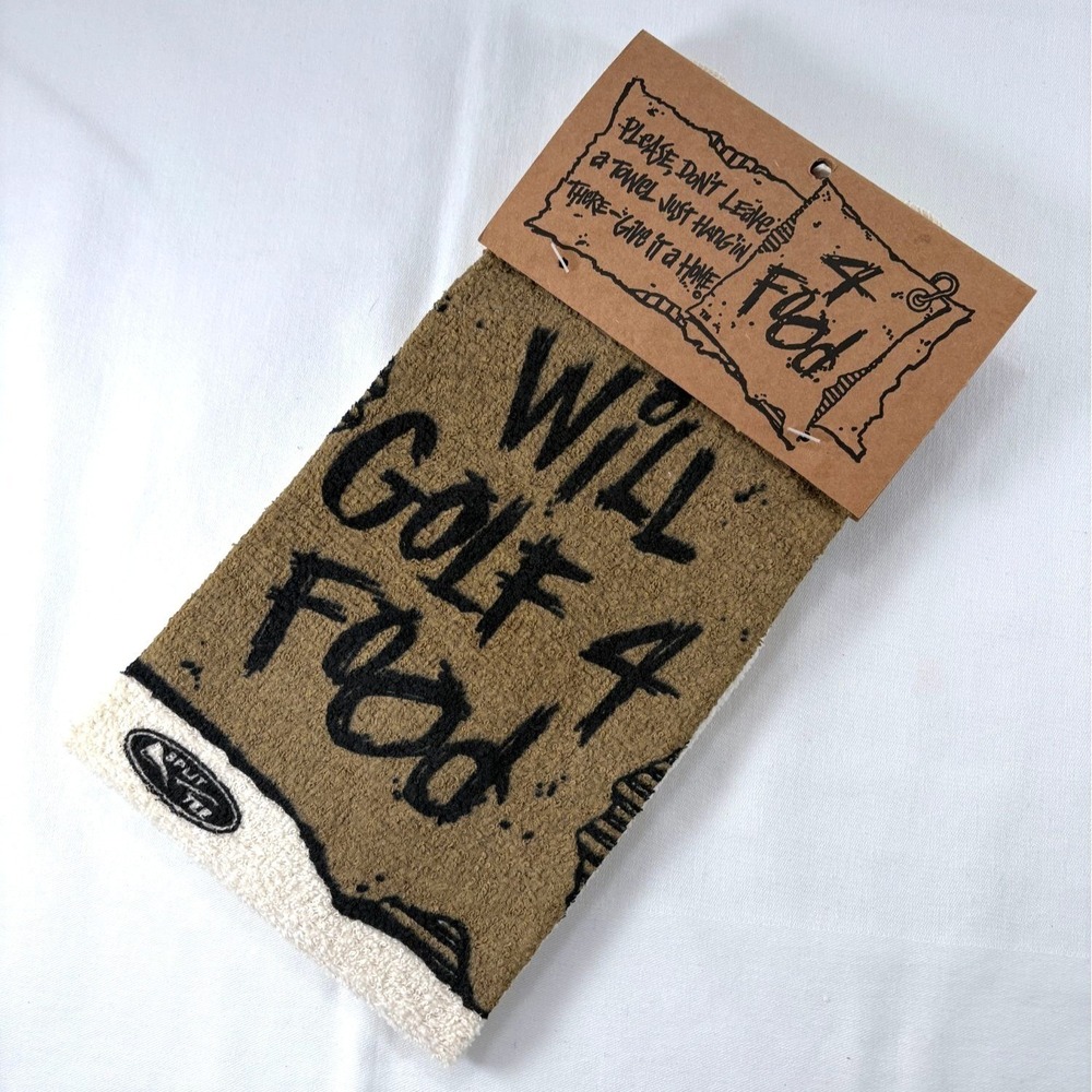 Will Golf 4 Food Towel 24 Inches Golfing Towel by Split Tee New